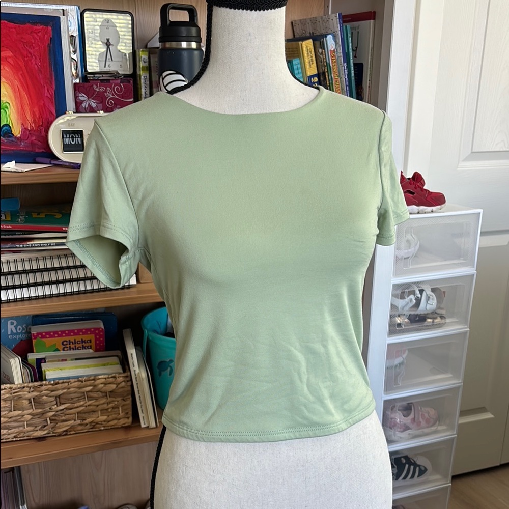 Sincerely Jules Green Crop T-Shirt